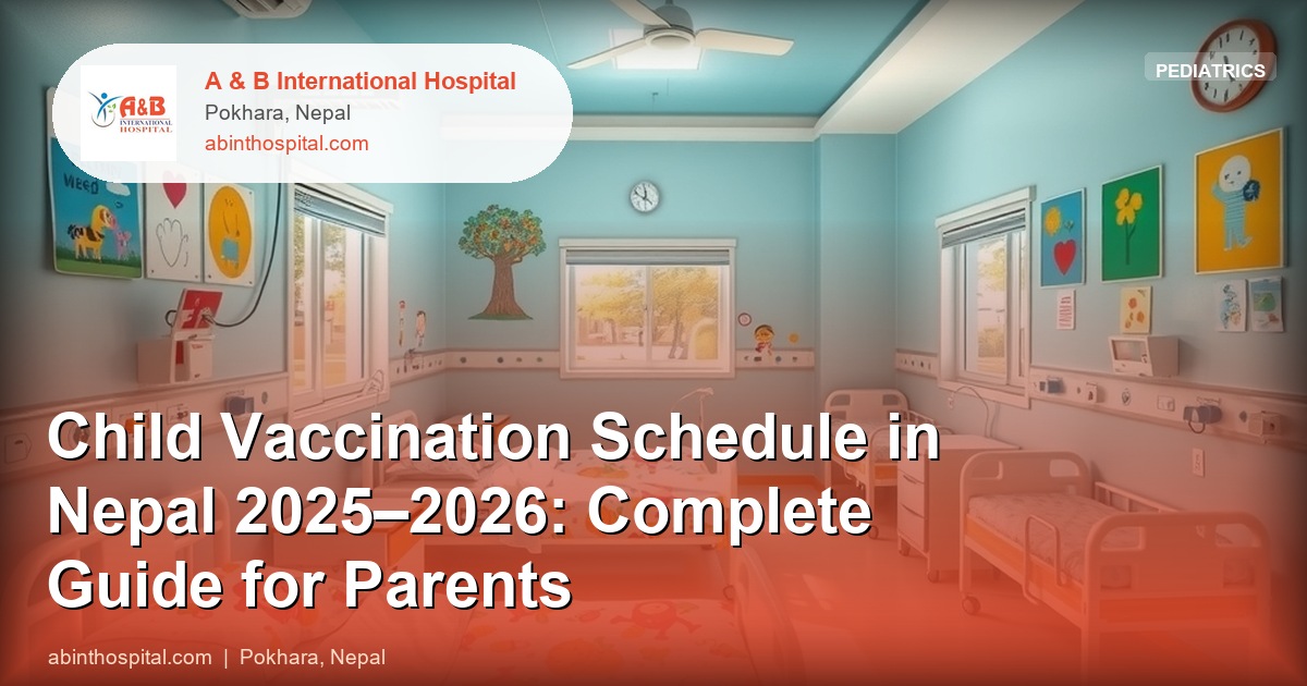 Child Vaccination Schedule in Nepal 2025–2026: Complete Guide for Parents